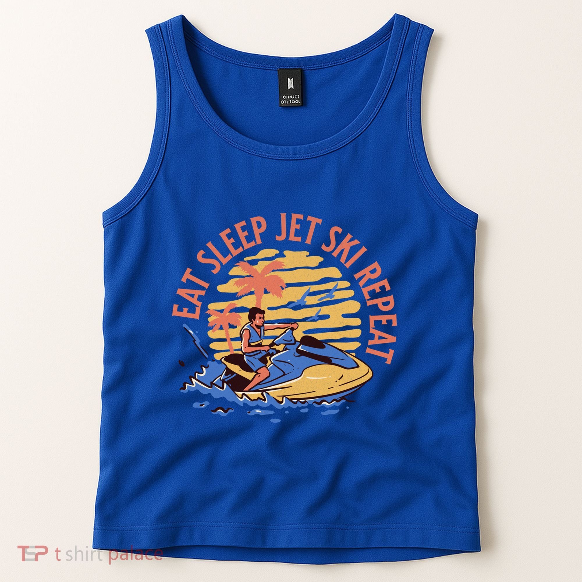 Eat Sleep Jet Ski Repeat Gift Tank Top