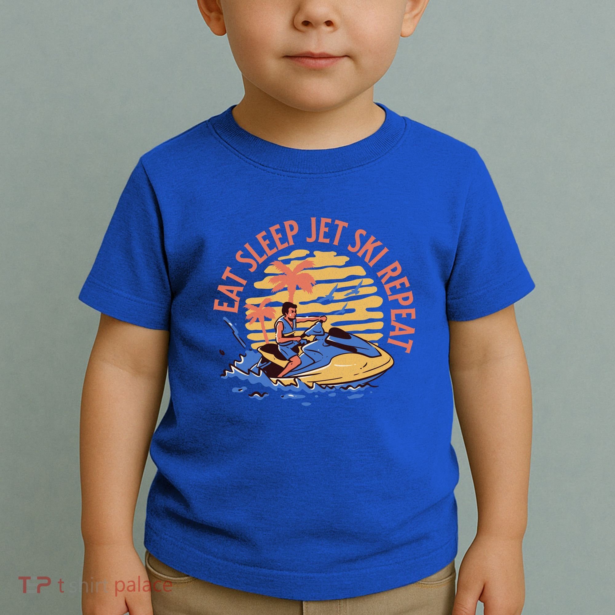 Eat Sleep Jet Ski Repeat Gift Toddler T-Shirt