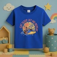 Eat Sleep Jet Ski Repeat Gift Toddler T-Shirt thumb 3