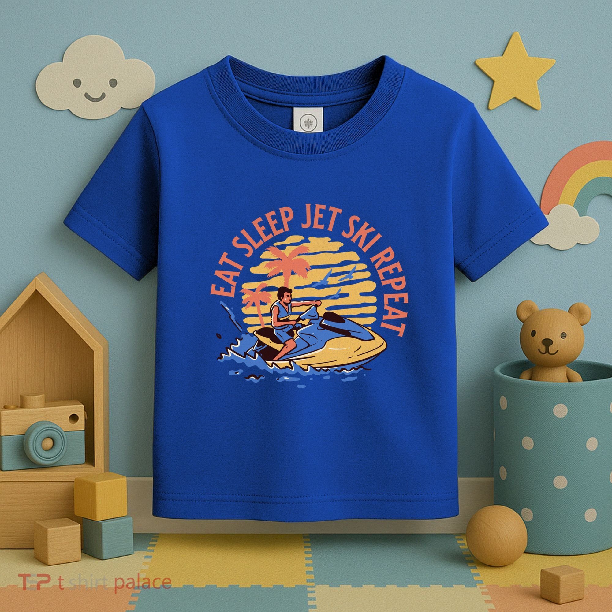 Eat Sleep Jet Ski Repeat Gift Toddler T-Shirt