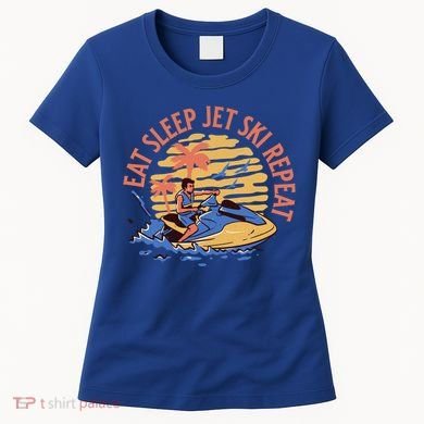 Eat Sleep Jet Ski Repeat Gift Women's T-Shirt