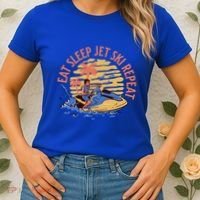 Eat Sleep Jet Ski Repeat Gift Women's T-Shirt thumb 2