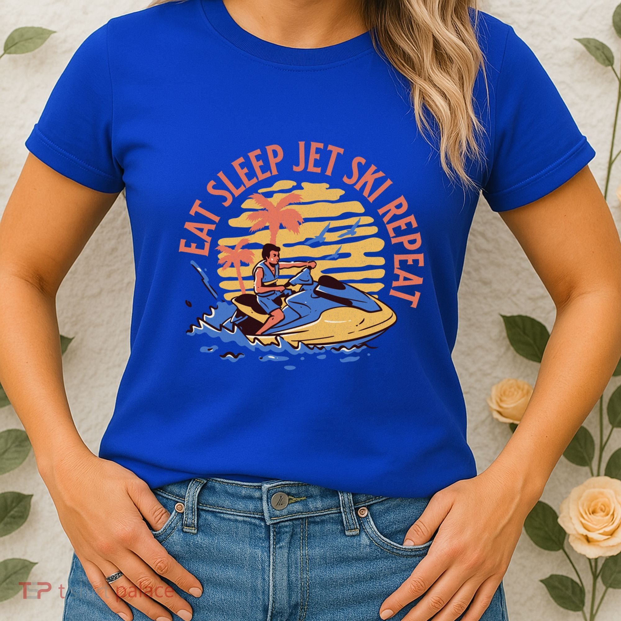 Eat Sleep Jet Ski Repeat Gift Women's T-Shirt