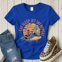 Eat Sleep Jet Ski Repeat Gift Women's T-Shirt thumb 3