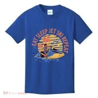 Eat Sleep Jet Ski Repeat Gift Kids T-Shirt thumb 0
