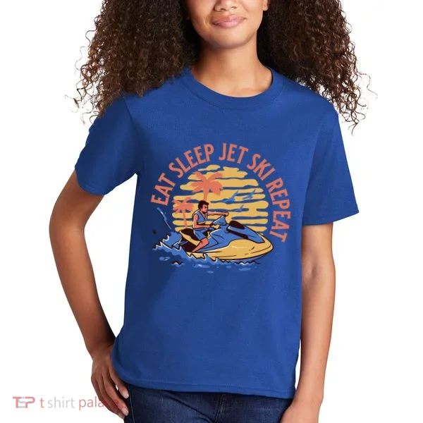Eat Sleep Jet Ski Repeat Gift Kids T-Shirt
