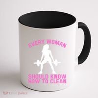 Every Should Know How To Clean Workout Gym Gift Coffee Mug thumb 1