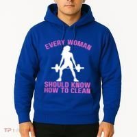 Every Should Know How To Clean Workout Gym Gift Hoodie thumb 2