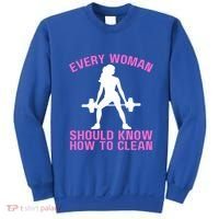 Every Should Know How To Clean Workout Gym Gift Sweatshirt thumb 0
