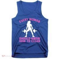 Every Should Know How To Clean Workout Gym Gift Tank Top thumb 0