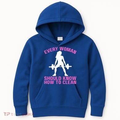 Every Should Know How To Clean Workout Gym Gift Kids Hoodie