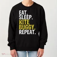 Eat Sleep Kite Buggy Repeat Gift Cute Gift Women's Sweatshirt thumb 0