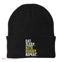 Eat Sleep Kite Buggy Repeat Gift Cute Gift Beanie thumb 0