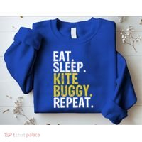 Eat Sleep Kite Buggy Repeat Gift Cute Gift Sweatshirt thumb 2