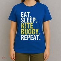 Eat Sleep Kite Buggy Repeat Gift Cute Gift T-Shirt thumb 4