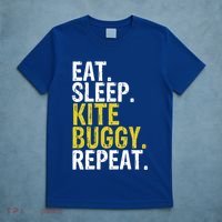 Eat Sleep Kite Buggy Repeat Gift Cute Gift T-Shirt thumb 5