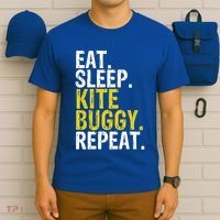 Eat Sleep Kite Buggy Repeat Gift Cute Gift T-Shirt thumb 6