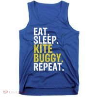 Eat Sleep Kite Buggy Repeat Gift Cute Gift Tank Top thumb 0