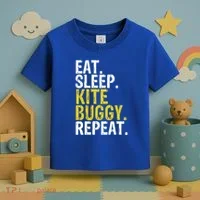 Eat Sleep Kite Buggy Repeat Gift Cute Gift Toddler T-Shirt thumb 3
