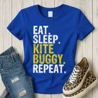 Eat Sleep Kite Buggy Repeat Gift Cute Gift Women's T-Shirt thumb 3