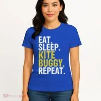 Eat Sleep Kite Buggy Repeat Gift Cute Gift Women's T-Shirt thumb 4