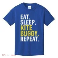 Eat Sleep Kite Buggy Repeat Gift Cute Gift Kids T-Shirt thumb 0