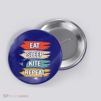 Eat Sleep Kite Repeat Gift Button thumb 0