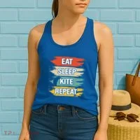 Eat Sleep Kite Repeat Gift Women's Tank Top thumb 2