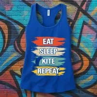 Eat Sleep Kite Repeat Gift Women's Tank Top thumb 3