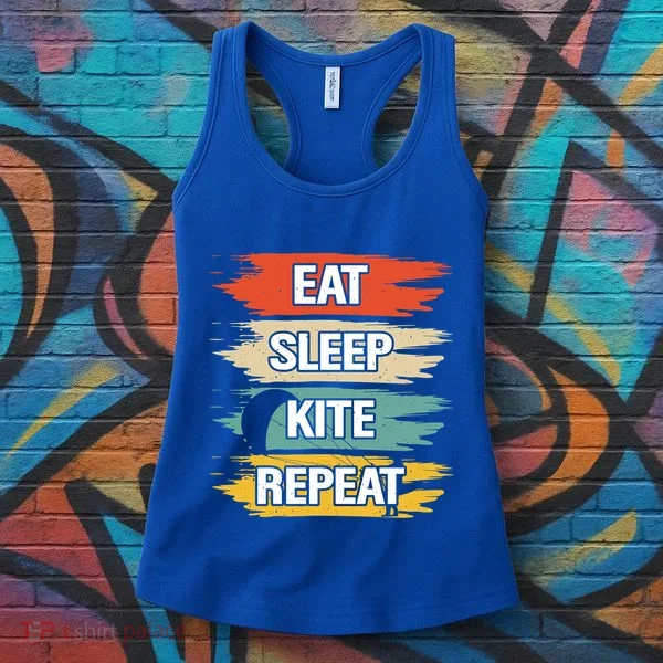 Eat Sleep Kite Repeat Gift Women's Tank Top