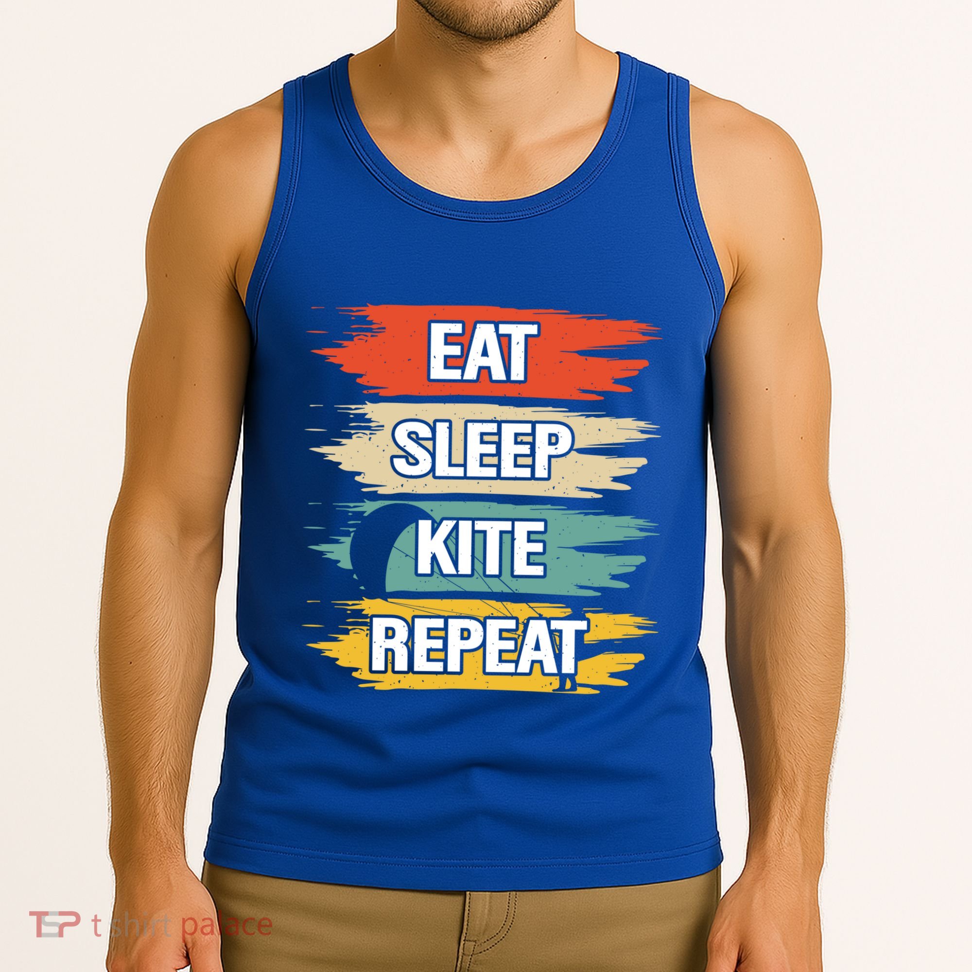 Eat Sleep Kite Repeat Gift Tank Top