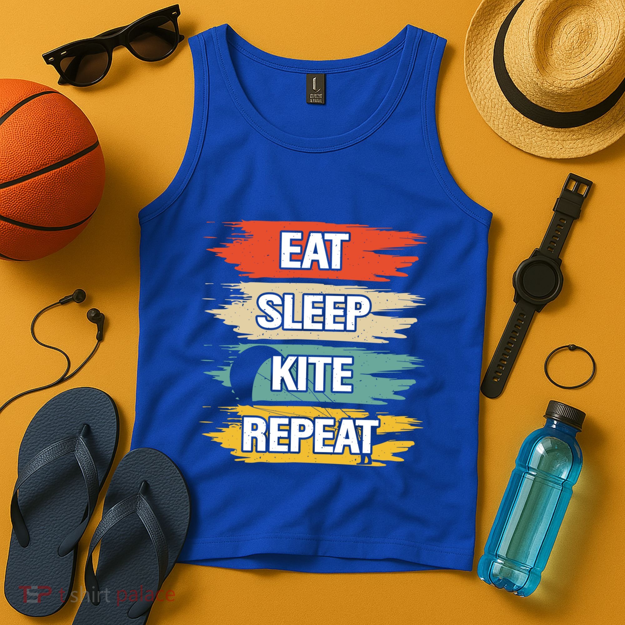 Eat Sleep Kite Repeat Gift Tank Top
