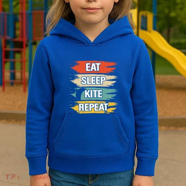 Eat Sleep Kite Repeat Gift Kids Hoodie