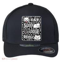 Eat Sleep Lacrosse Repeat Girl Lacrosse Lover Outfit Flexfit Unipanel Trucker Cap thumb 0