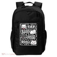 Eat Sleep Lacrosse Repeat Girl Lacrosse Lover Outfit Backpack thumb 0