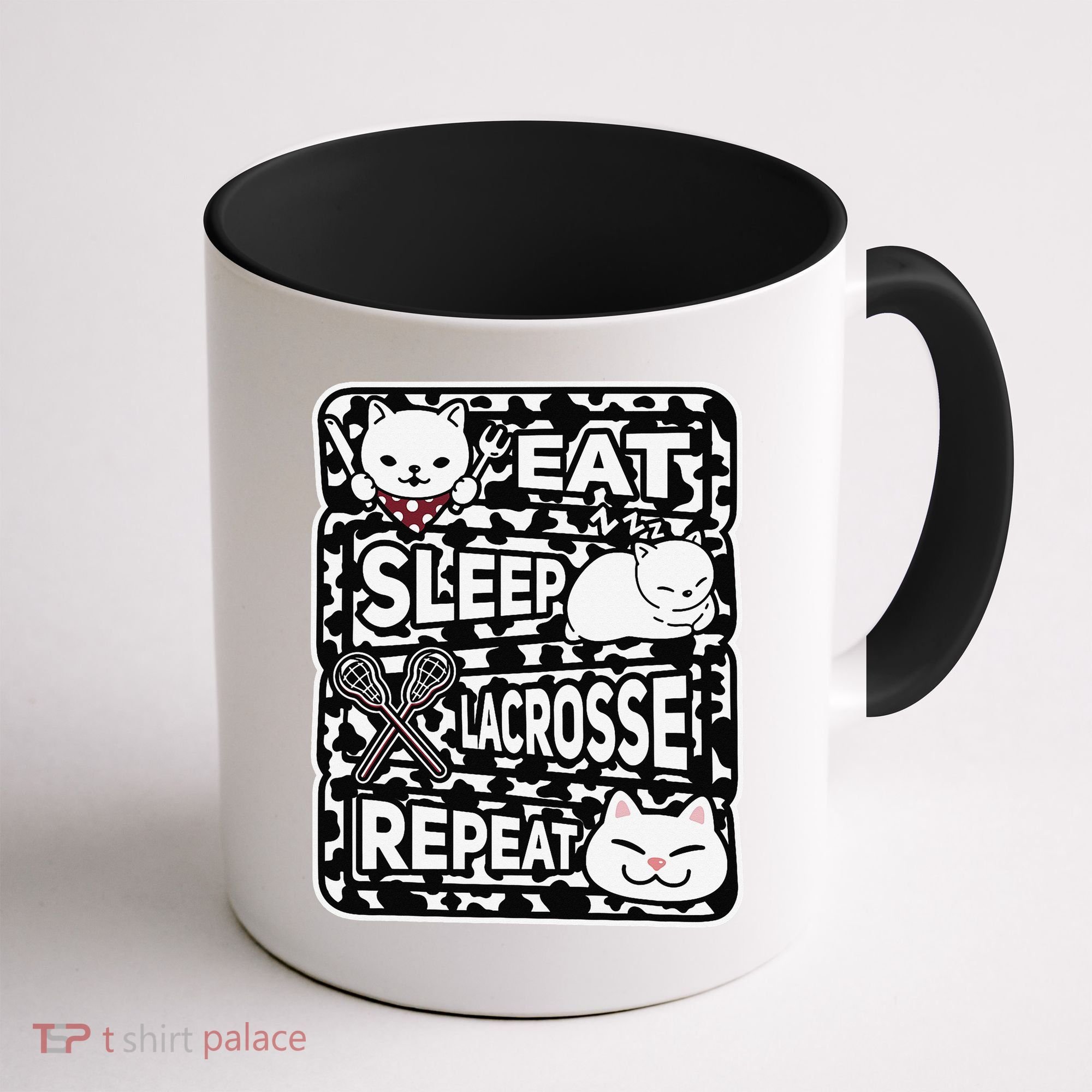 Eat Sleep Lacrosse Repeat Girl Lacrosse Lover Outfit Coffee Mug