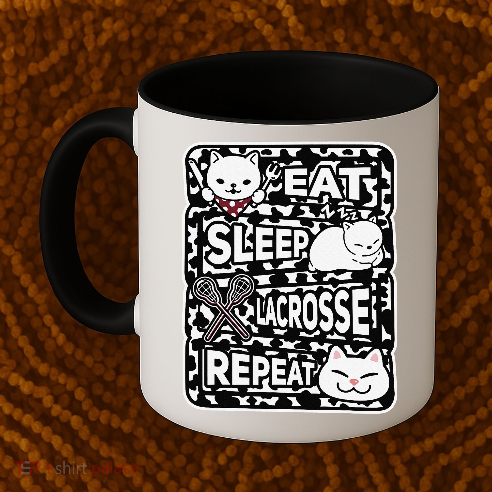 Eat Sleep Lacrosse Repeat Girl Lacrosse Lover Outfit Coffee Mug