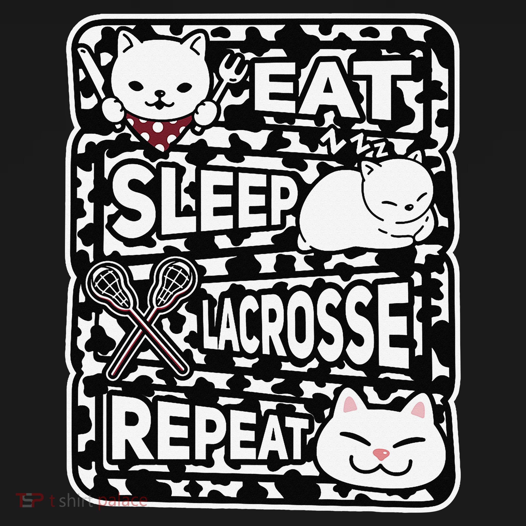 Eat Sleep Lacrosse Repeat Girl Lacrosse Lover Outfit Women's Hoodie