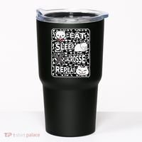 Eat Sleep Lacrosse Repeat Girl Lacrosse Lover Outfit Tumbler thumb 0