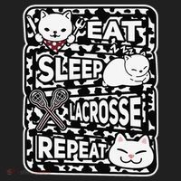 Eat Sleep Lacrosse Repeat Girl Lacrosse Lover Outfit Sport-Tek Posi-UV Pro Polo thumb 2