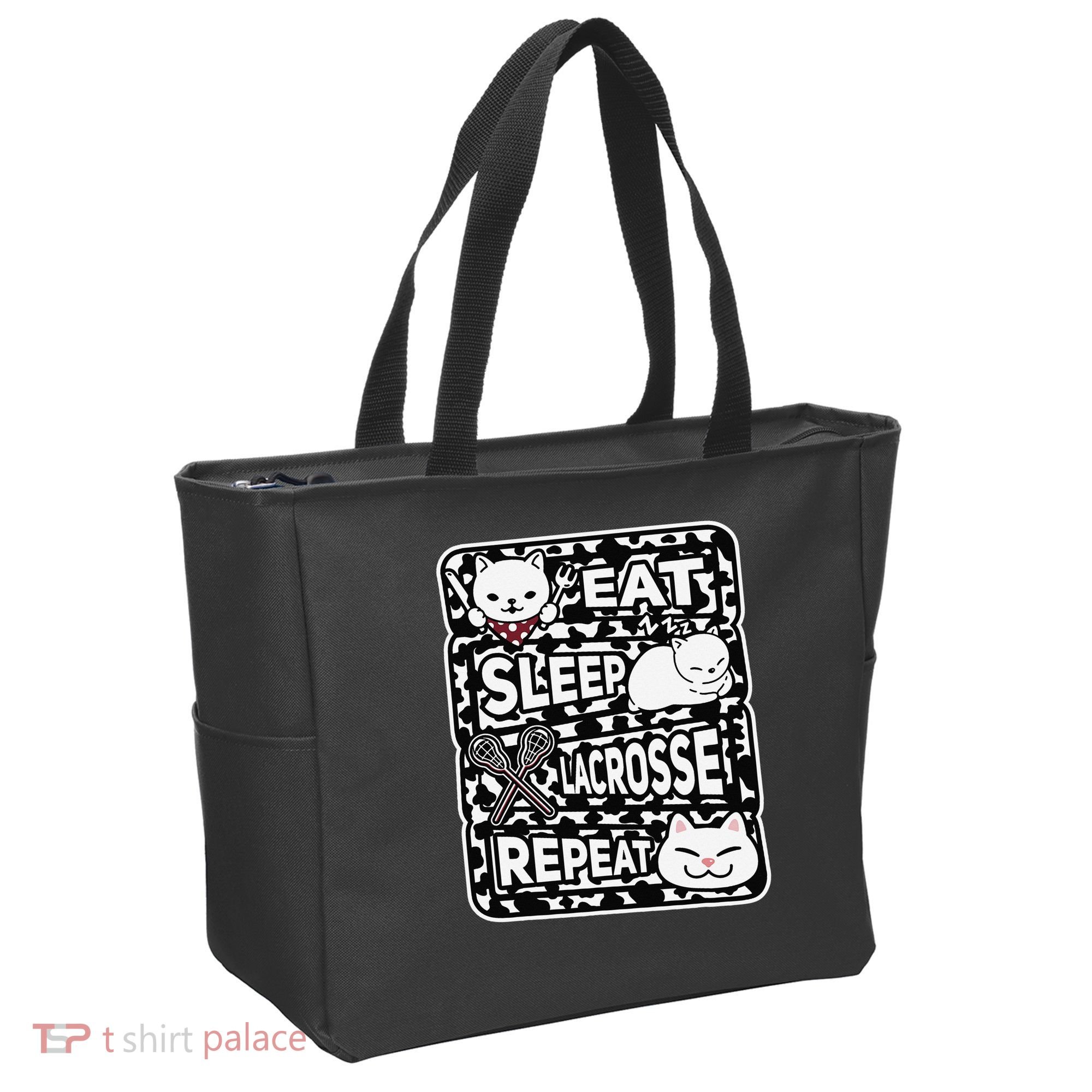 Eat Sleep Lacrosse Repeat Girl Lacrosse Lover Outfit Tote Bag
