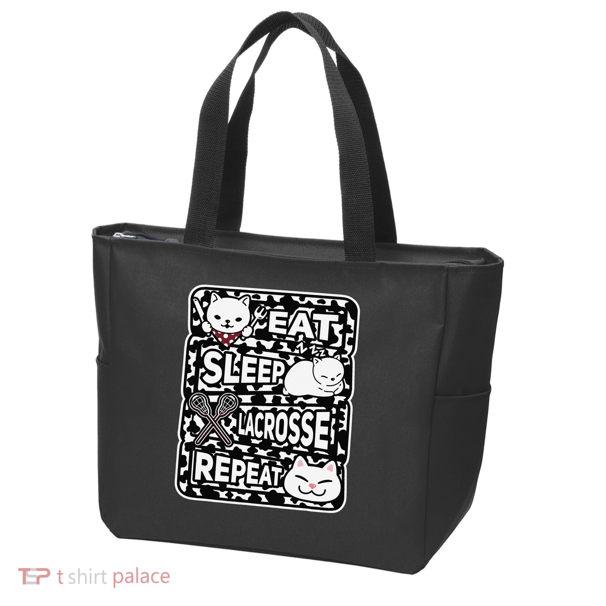 Eat Sleep Lacrosse Repeat Girl Lacrosse Lover Outfit Tote Bag