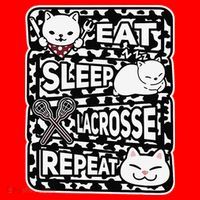 Eat Sleep Lacrosse Repeat Girl Lacrosse Lover Outfit Santa Hat thumb 1