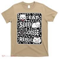Eat Sleep Lacrosse Repeat Girl Lacrosse Lover Outfit T-Shirt thumb 0