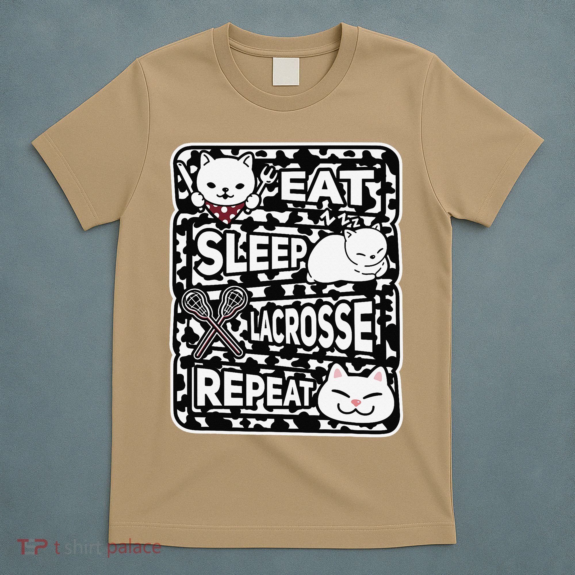 Eat Sleep Lacrosse Repeat Girl Lacrosse Lover Outfit T-Shirt