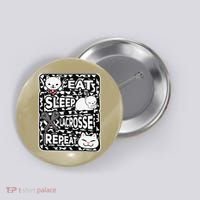 Eat Sleep Lacrosse Repeat Girl Lacrosse Lover Outfit Button thumb 0