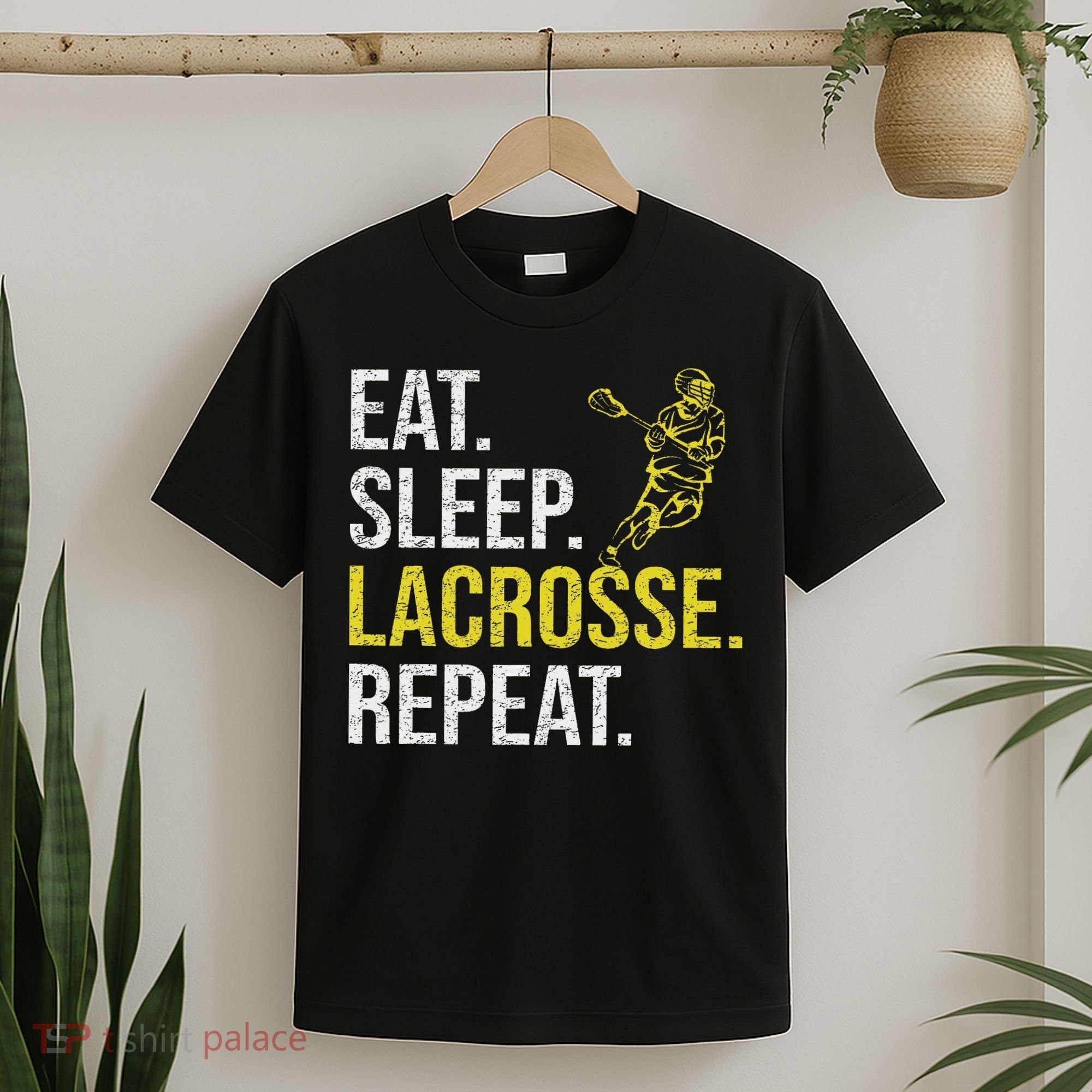 Eat Sleep Lacrosse Repeat Sports Team Gifts Fathers Day T-Shirt
