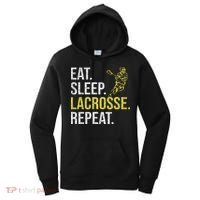Eat Sleep Lacrosse Repeat Sports Team Gifts Fathers Day Women's Hoodie thumb 0