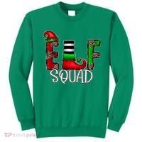 Elf Squad Leopard Christmas Family Holiday Group Xmas Pajama Sweatshirt thumb 0