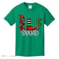 Elf Squad Leopard Christmas Family Holiday Group Xmas Pajama Kids T-Shirt thumb 0